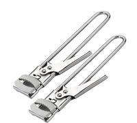 Apriscatole 2 pezzi per mani deboli, apribottiglie apriscatole apriscatole regolabili in acciaio inossidabile pinza per coperchio lattina manuale antiscivolo impugnatura comoda