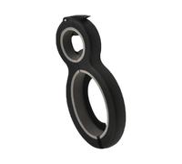 Apriscatole 6 in 1, apriscatole per birra, coperchio aperto, dimensioni regolabili, utensile da cucina, comodo manico per tappi di bottiglie di birra, linguette da tirare (nero)