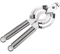 Apriscatole a Mano 4 in 1 Apribottiglie Multifunzione Ergonomico Manopola Acciai