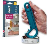 Apriscatole ad anello (verde acqua), facile da aprire qualsiasi lattina con linguetta per anziani, soda, cibo per animali domestici, lattine per gatti, birra, Parkinson, aiuti per regali di vita