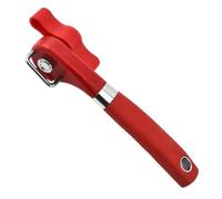 Apriscatole con apertura laterale per un accesso sicuro al cibo in scatola con design ergonomico (K4 rosso)