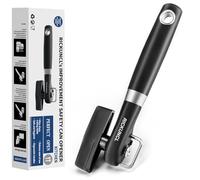 Apriscatole con taglio sicuro, apriscatole manuale di sicurezza, apriscatole per mani artrite, senza bordi taglienti con impugnature morbide, facile da usare e conservare, apriscatole che funzionano