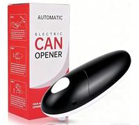 Apriscatole Elettrico, Apriscatole, A Batteria, Funzionamento Automatico Con Un Solo Tocco, Supporto Magnetico Per Apriscatole Elettrico Per Mani Deboli, Malati Di Artrite e Anziani (Nero)