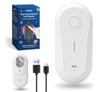 Apriscatole elettrico automatico, apriscatole ricaricabile per anziani e artrite, apriscatole automatico one-touch, mani libere, bordo liscio, compatto, senza fili, gadget da cucina per alimenti