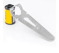 Apriscatole in acciaio inox 135, strumento ergonomico per rimuovere cassette con righello, strumento essenziale per camera oscura per fotografi che sviluppano rotoli