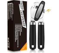 Apriscatole Manuale Con Magnete, Apriscatole Portatile in Acciaio Inox, 3 in 1, Multifunzione, Apribottiglie Con Manico Antiscivolo e Manopola Ergonomica, per Anziani