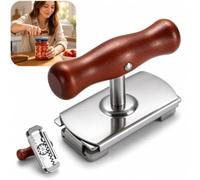 Apriscatole Manuale in Acciaio Inossidabile, Cavatappi Regolabile Professionale per Anziani, Apribottiglie con Manico in Legno, Gadget da Cucina Ideale per Casa e Campeggio