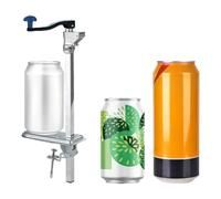 Apriscatole manuale professionale in acciaio inossidabile resistente, regolabile, da banco, per lattine grandi e alte nei ristoranti argento 59cm/23in