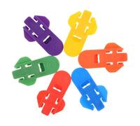 Apriscatole manuali da 6 pezzi, semplici apriscatole in plastica, apriscatole per bibite e birra, design sicuro per le dita adatto ai bambini, adatto per riunioni di famiglia e picnic