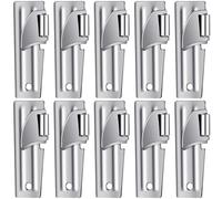 Apriscatole P-51 in stile militare, in acciaio inox, per campeggio, viaggi, sopravvivenza, facile da trasportare e da usare, 10 pezzi