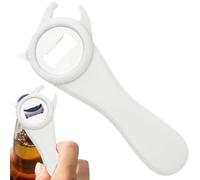 Apriscatole per birra, apribottiglie manuale facile, apribottiglie in acciaio inox 4 in 1, strumento da cucina multifunzionale, apribottiglie per la cucina, per il campeggio