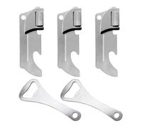 Apriscatole Pieghevole In 3 Pezzi E Apribottiglie In 2 Pezzi, Apriscatole Per Bevande, Apriscatole In Acciaio Inossidabile, Mini Apribottiglie, Apriscatole Portatile