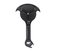 Apriscatole portatile 5 in 1 ergonomico per barattoli e bottiglie, meccanismo regolabile, azione a leva senza sforzo per cucina, nero