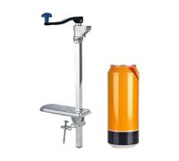 Aprisinatore di lattine commerciale regolabile, apri del panchina manuale per impieghi pesanti con lama in acciaio inossidabile per lattine grandi e alte argento 75cm/29.5in