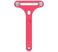 Apritesto per cassa di orologio a 2 punte, strumento rimozione coperchio posteriore per orologi a forma di T con scala per sostituzione batteria, supporto regolabile in lega di all (Rossa)