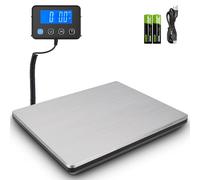 Apritsce Bilancia Pesa Pacchi, 50g-200kg Bilancia Postale, Bilancia Digitale con Hold e Funzione Tara per Affari Bagagli Ufficio, Piattaforma in Acciaio Inossidabile, Display LCD Esterno
