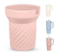 Apritsce Coperture in Silicone per Stanley Cup, Accessori per Stanley, Copertura Protettiva in Silicone per Stanley Quencher Adventure 40oz, Rosa Chiaro