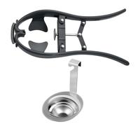 Apriuova,Separatore Triangolare Resistente,Utensile in Acciaio Inossidabile per Rompere Uova - per Cucina Cottura Forno Ristorante