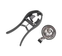 Apriuovo Automatico in Acciaio Inossidabile, Strumento Portatile per Rompere le Uova, Taglierina per Guscio, ABS e Acciaio Inossidabile 304, 192g, 2 Pezzi