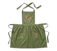 Apron Floreale Kitchen Apron Linen Pinafore With Pocket For Garden Work, multicolore, cream colored