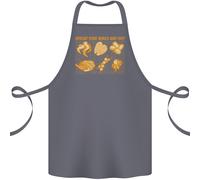 Apron In Cotone 100% Organico Per BBQ Con Pollo Divertente