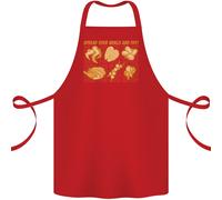 Apron In Cotone 100% Organico Per BBQ Con Pollo Divertente