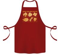 Apron In Cotone 100% Organico Per BBQ Con Pollo Divertente