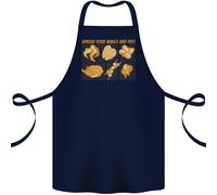 Apron In Cotone 100% Organico Per BBQ Con Pollo Divertente