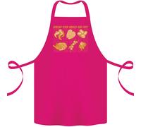 Apron In Cotone 100% Organico Per BBQ Con Pollo Divertente