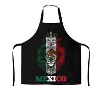 Apron Leone Michoacan Messico Bandiera Messicana Resistente All'Olio Grembiule Regolabile Grembiuli Per Caffè Cottura Al Forno Bar