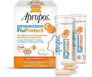 Apropos C Effervescente Fluprotect Integratore Vitamina C e Propoli 20 Compresse