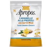 Apropos Caramelle dure alla propoli con cuor di miele, limone e zenzero – 50 g