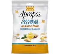 Apropos Caramelle dure alla propoli con cuor di miele, limone e zenzero – 50 g