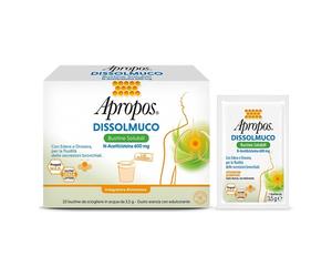 Apropos Dissolmuco Integratore Mucolitico 10 Bustine