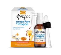 Apropos Estratto puro di propoli - Soluzione idroalcolica con spray e contagocce per la gola, 20 ml