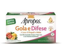 Apropos Gola e Difesa 16 Pastiglie Gusto Arancia Rossa e Limone Integratore Difese Immunitarie