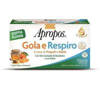 Apropos Gola e Respiro 16 Pastiglie Gusto Miele e Mandarino Integratore per le Vie Respiratorie