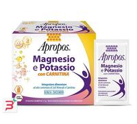 APROPOS MAGNESIO E POTASSIO CON CARNITINA 24 BUSTINE SOLUBILI DA 3,5 G GUSTO ARANCIA SENZA ZUCCHERI