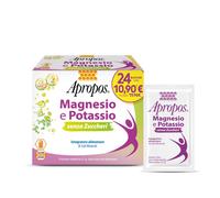 Apropos Magnesio e Potassio Integratore Alimentare gusto Lime, 24 Bustine