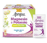 Apropos Magnesio e Potassio Senza Zuccheri Integratore di Sali Minerali 24 Bustine