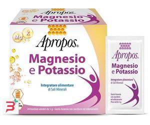 APROPOS MAGNESIO POTASSIO 24 BUSTINE DA 5 G GUSTO ARANCIA