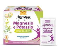 Apropos Magnesio e Potassio Integratore Alimentare gusto Lime, 24 Bustine