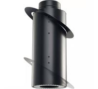 APROS Linea Pellet-Passaggio per tetti legno UNIX ø80 acciaio inox 316/304 nero