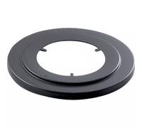 APROS Linea pellet - Rosone di finitura ROSE ø80 acciaio nero per condotto fumi