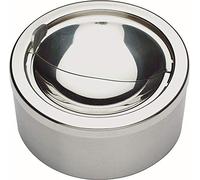 APS 00052 Posacenere 12cm Ø, H: 5.5cm, Acciaio inossidabile, contenitore lucido opaco, copertura del parabrezza lucidato…