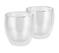 APS 10371 TWINZ Set di 2 bicchieri a doppia parete, ideali per caffè o tè, Ø 8,5 cm, altezza 8,5 cm, 230 ml
