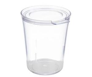 APS 10506 - Set di bicchieri Super CUP, 8 bicchieri e 8 coperchi, Ø 8 cm, altezza 10 cm, 0,25 litri, SAN, Made in Germany