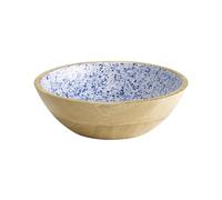 APS 1051 - Ciotola in legno di mango, rivestimento in resina epossidica, diametro interno 24 cm, 1,1 l, ciotola per frutta, insalatiera, ciotola