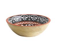 APS 1052 - Ciotola in legno di mango, rivestimento in resina epossidica, diametro interno 24 cm, 1,1 l, ciotola per frutta, insalatiera, ciotola