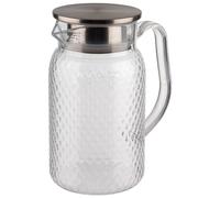 APS 10692 - Caraffa per succo/acqua in trasparente, Ø 10 cm, altezza 19 cm, 1 litro
